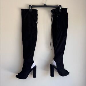 Chic Black Over-the-Knee Boots